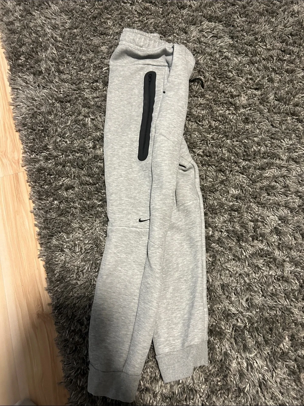 Nike Kids Light Gray Slim Fleece Joggers